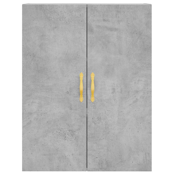 højskab 69,5x34x180 cm konstrueret træ betongrå