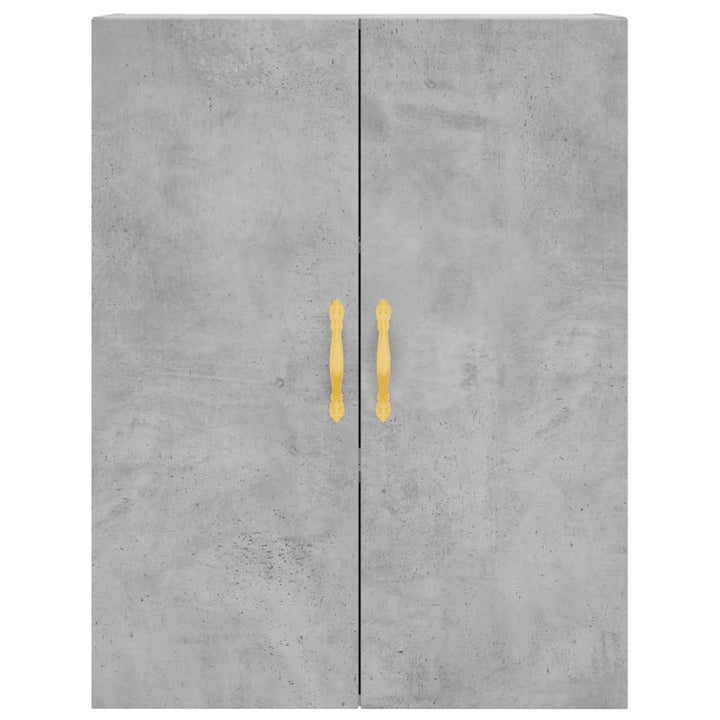 højskab 69,5x34x180 cm konstrueret træ betongrå