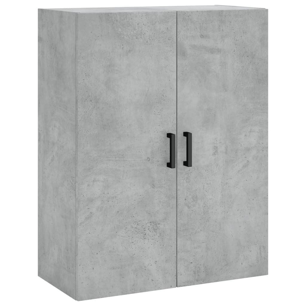højskab 69,5x34x180 cm konstrueret træ betongrå