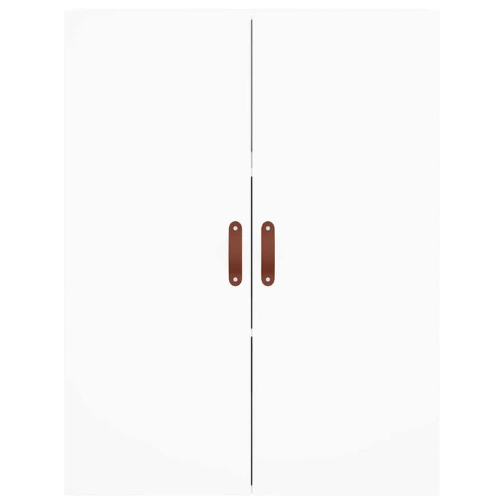 højskab 69,5x34x180 cm konstrueret træ hvid