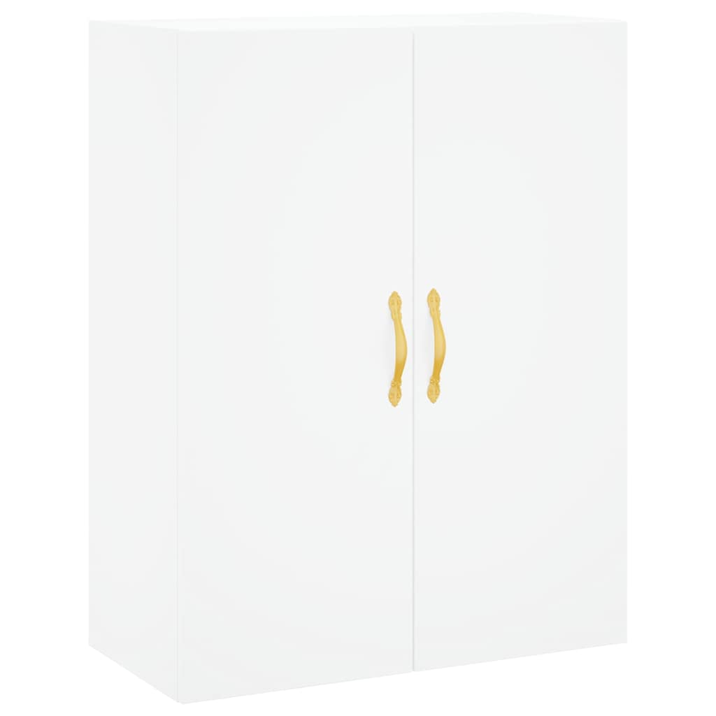 højskab 69,5x34x180 cm konstrueret træ hvid