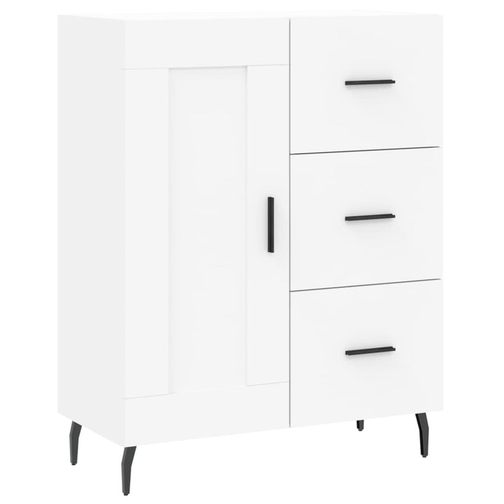 højskab 69,5x34x180 cm konstrueret træ hvid