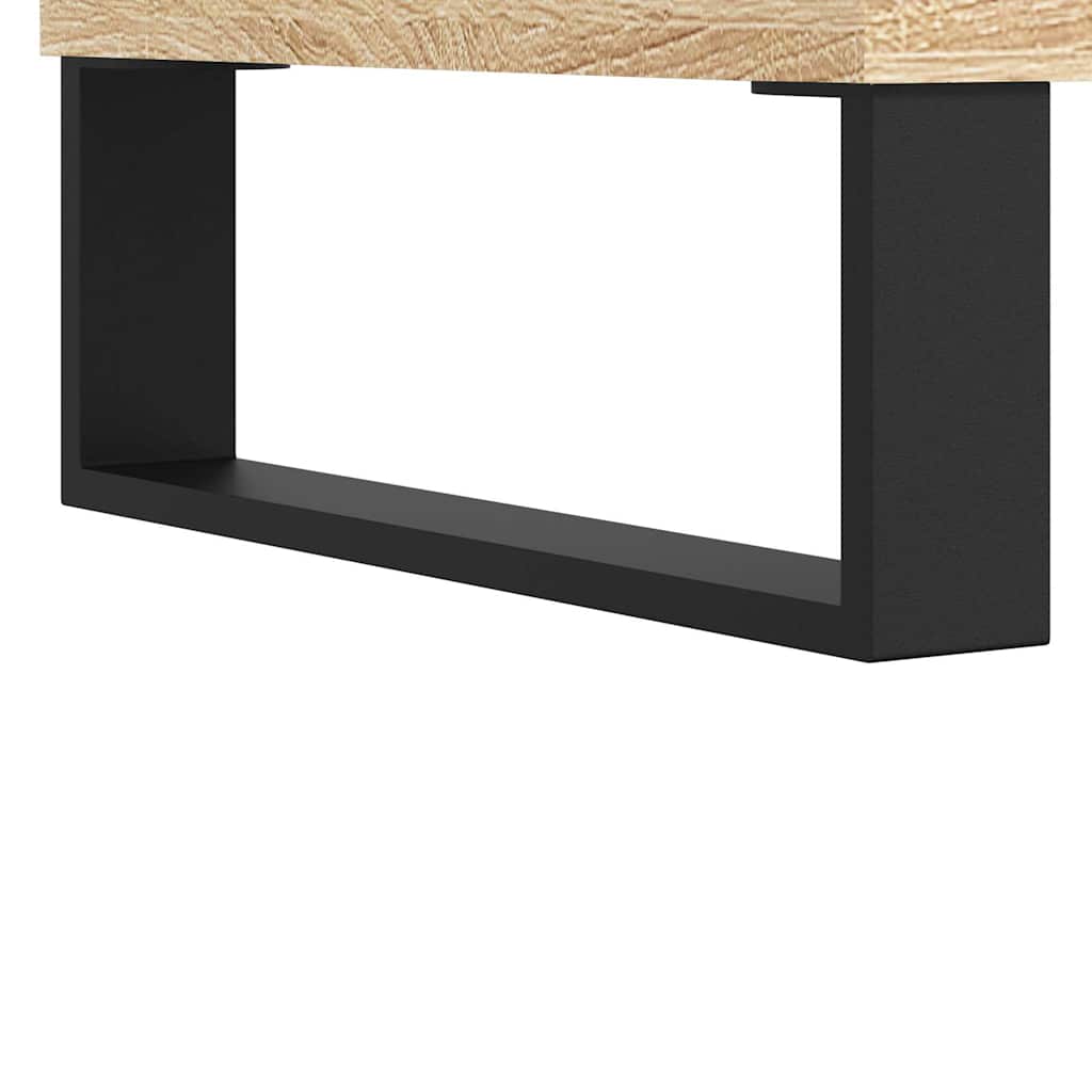 højskab 69,5x34x180 cm konstrueret træ sonoma-eg