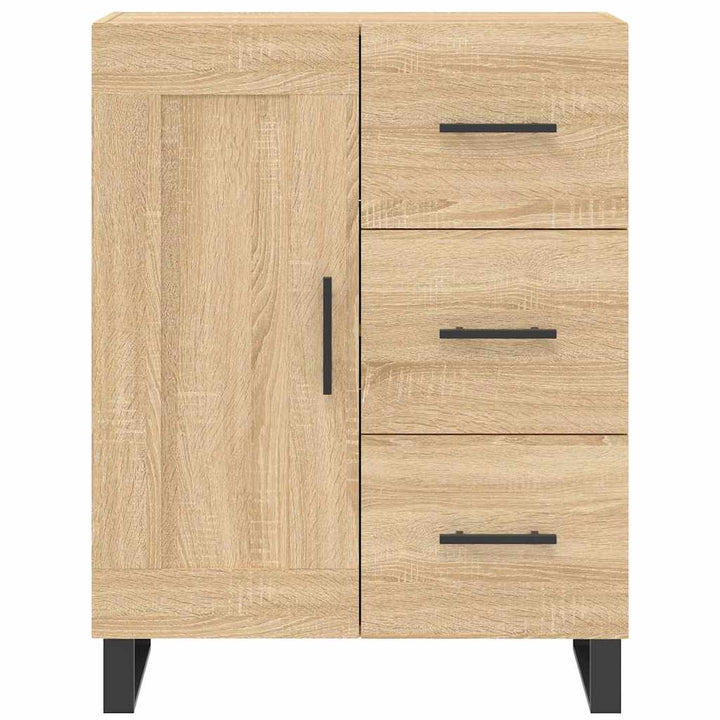 højskab 69,5x34x180 cm konstrueret træ sonoma-eg