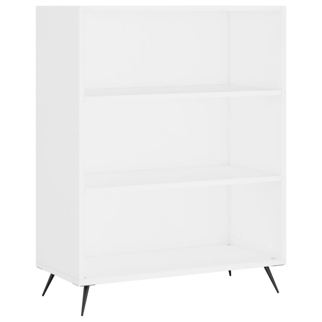 højskab 69,5x34x180 cm konstrueret træ hvid