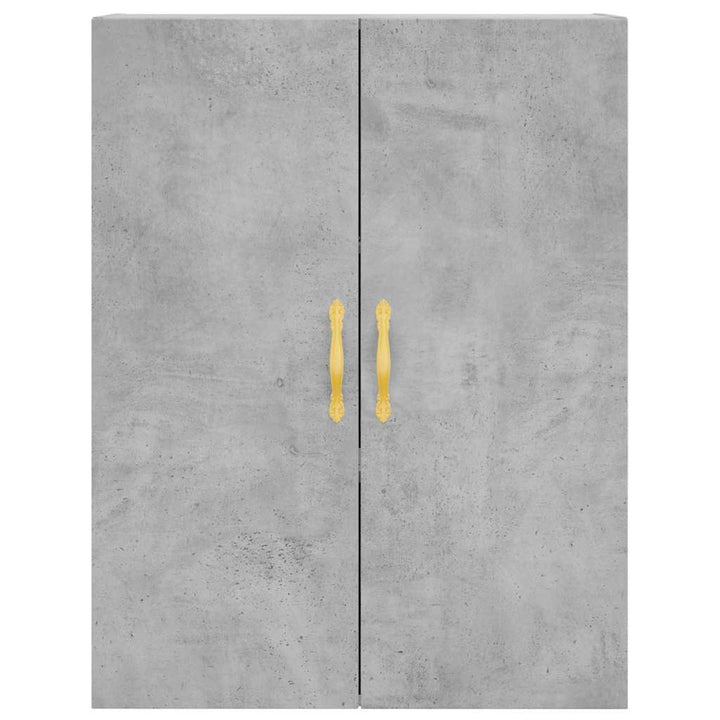 højskab 69,5x34x180 cm konstrueret træ betongrå