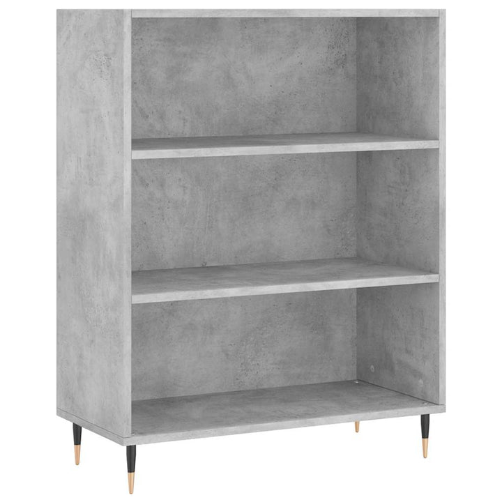 højskab 69,5x34x180 cm konstrueret træ betongrå