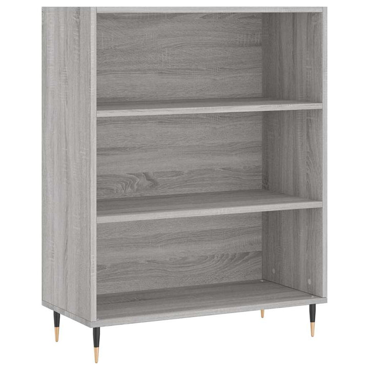 højskab 69,5x34x180 cm konstrueret træ grå sonoma-eg