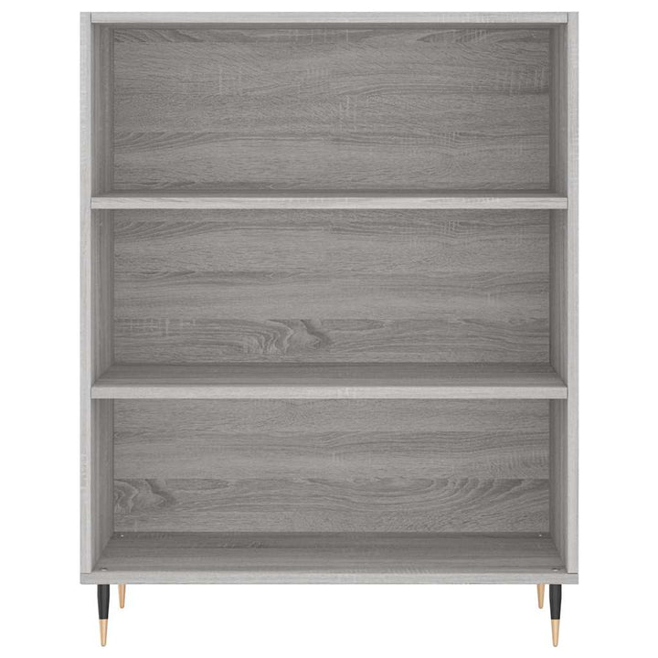 højskab 69,5x34x180 cm konstrueret træ grå sonoma-eg