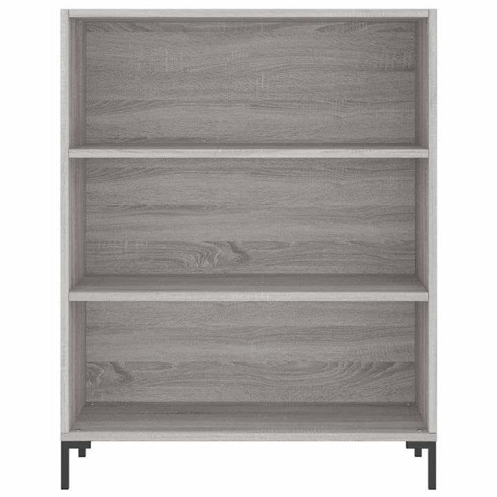 højskab 69,5x34x180 cm konstrueret træ grå sonoma-eg