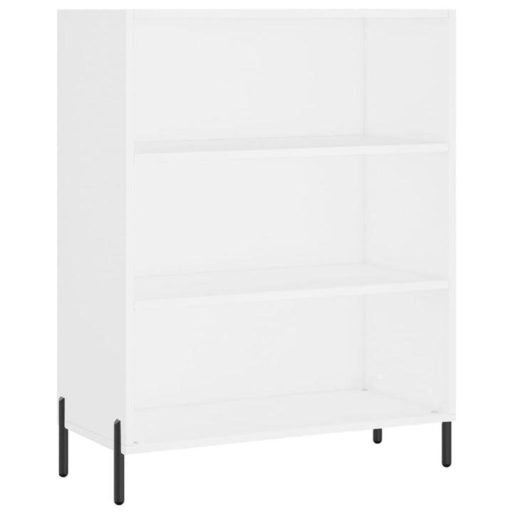 højskab 69,5x34x180 cm konstrueret træ hvid