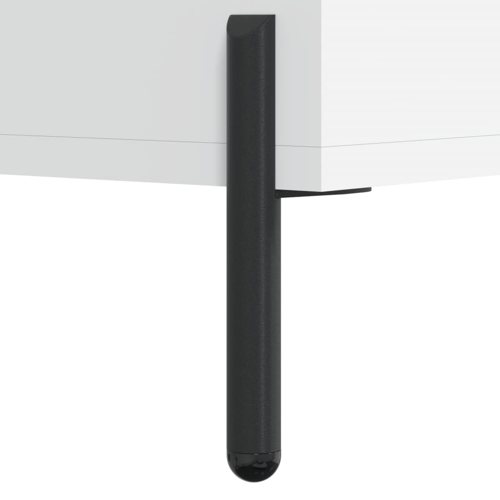 højskab 69,5x34x180 cm konstrueret træ hvid