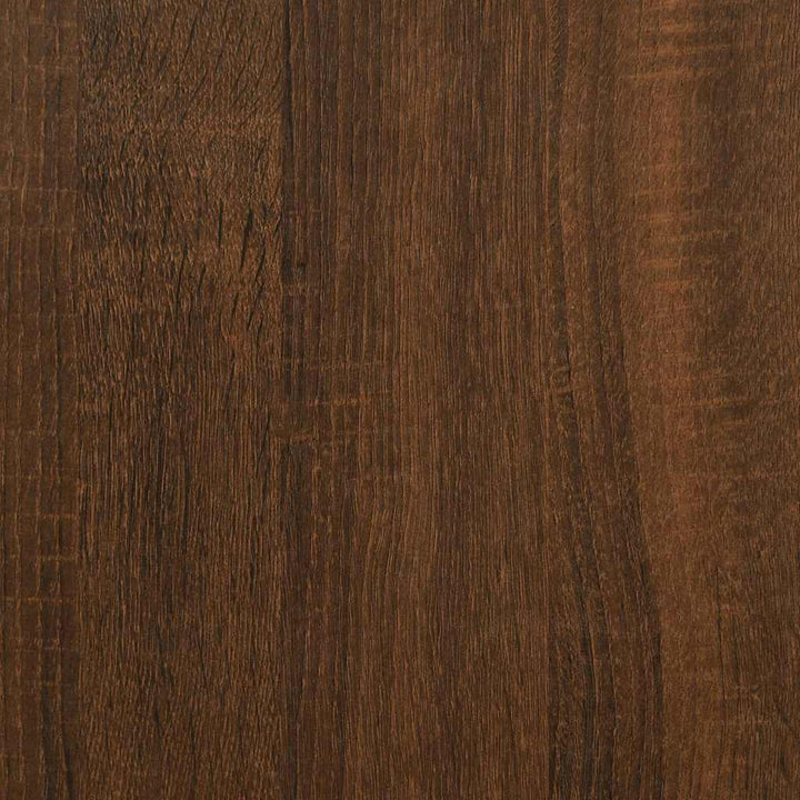 bogreol 76x32x123 cm 4 hylder konstrueret træ brunt eg
