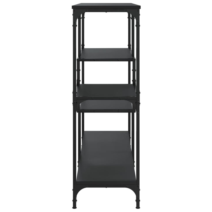 konsolbord 103x32x95 cm konstrueret træ sort