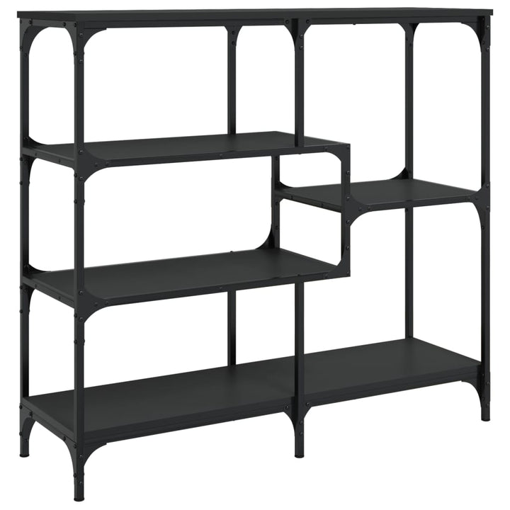 konsolbord 103x32x95 cm konstrueret træ sort