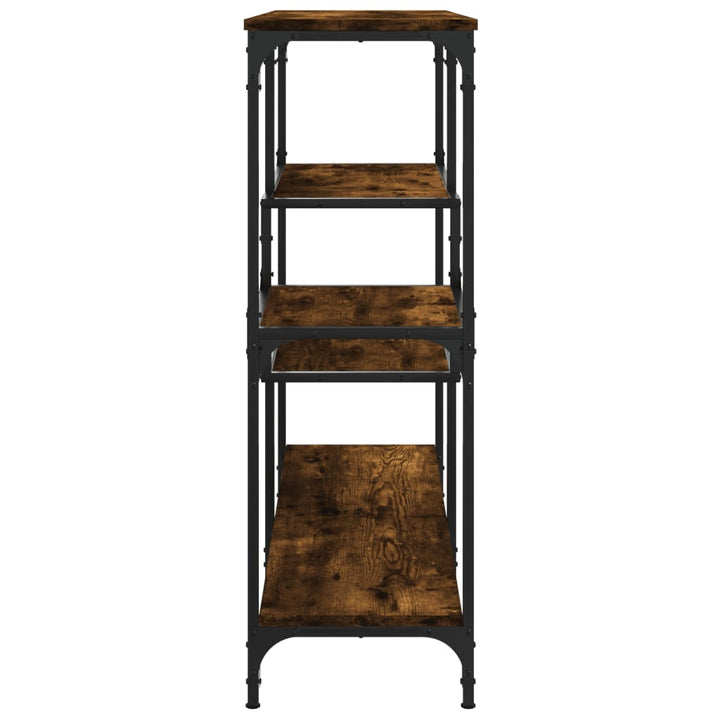 konsolbord 103x32x95 cm konstrueret træ røget egetræsfarve