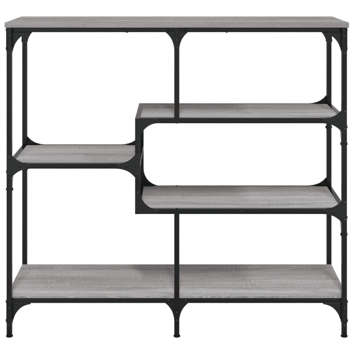 konsolbord 103x32x95 cm konstrueret træ grå sonoma-eg