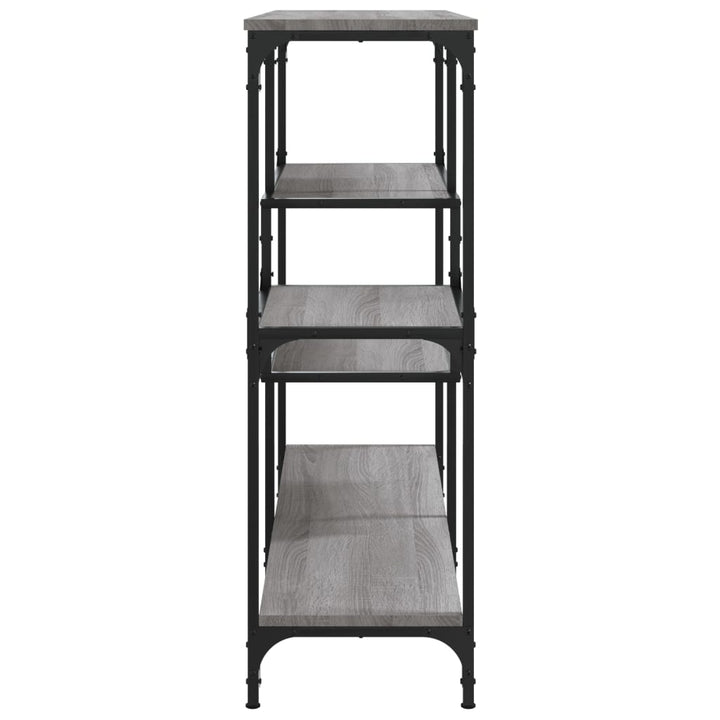konsolbord 103x32x95 cm konstrueret træ grå sonoma-eg