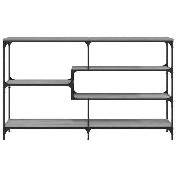 konsolbord 160x32x95 cm konstrueret træ grå sonoma-eg