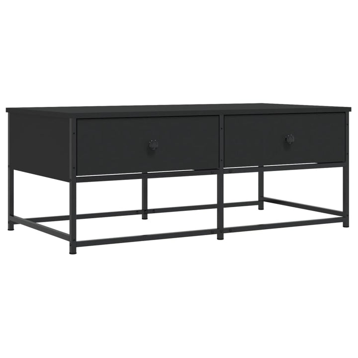 sofabord 100x51x40 cm konstrueret træ sort