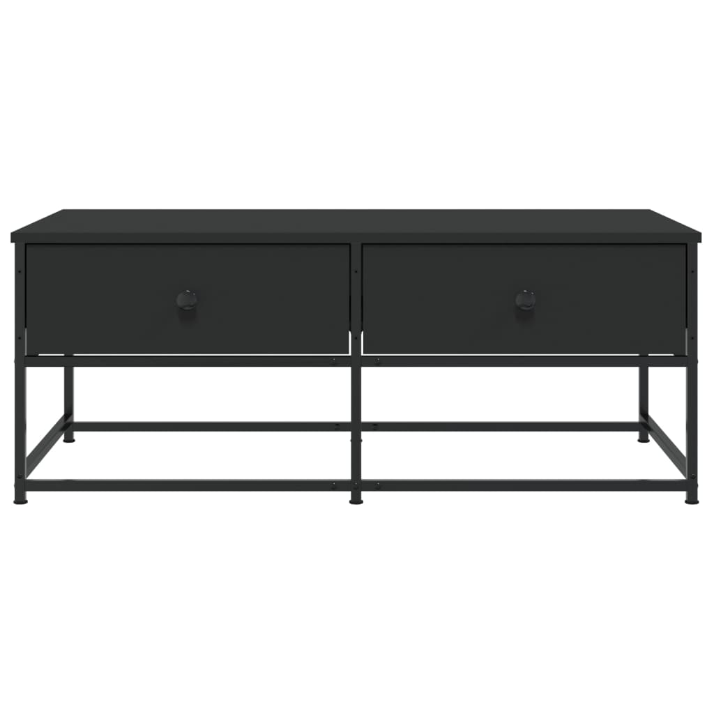 sofabord 100x51x40 cm konstrueret træ sort