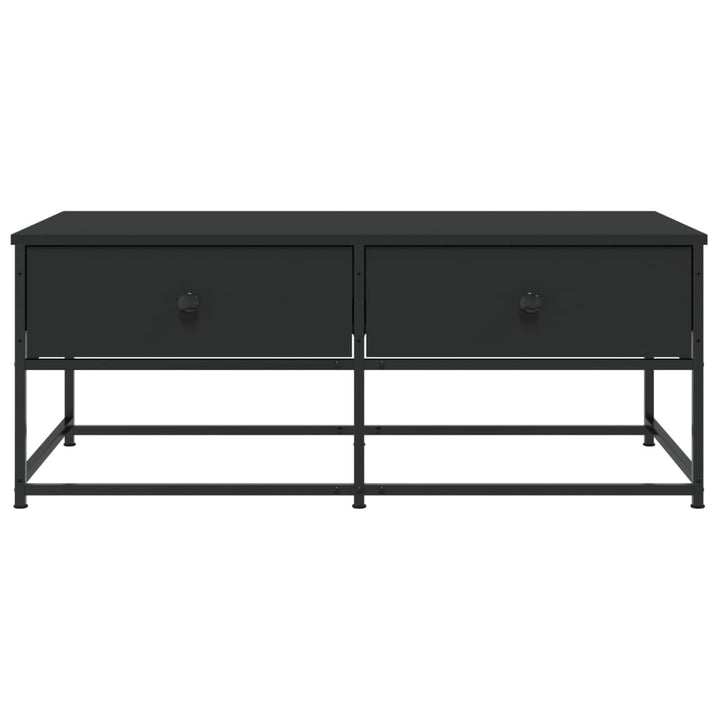 sofabord 100x51x40 cm konstrueret træ sort