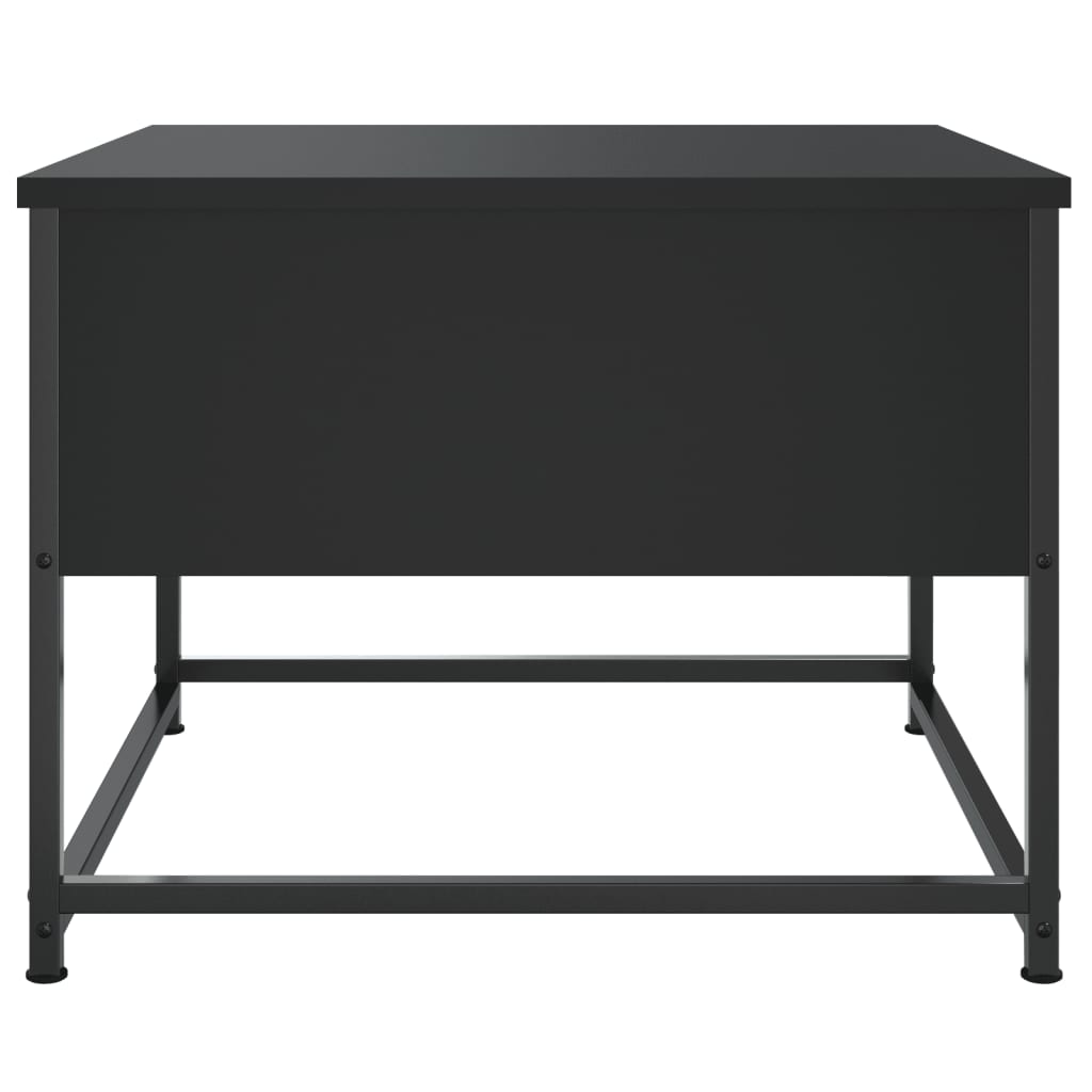 sofabord 51x51x40 cm konstrueret træ sort