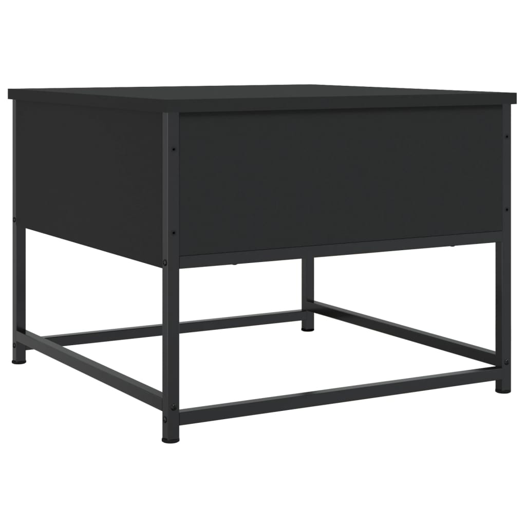 sofabord 51x51x40 cm konstrueret træ sort