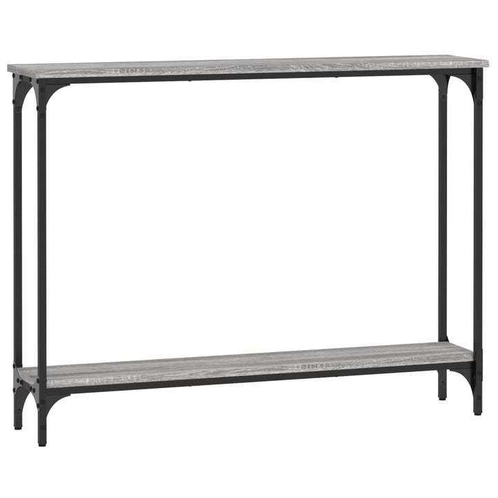 konsolbord 100x22,5x75 cm konstrueret træ grå sonoma-eg