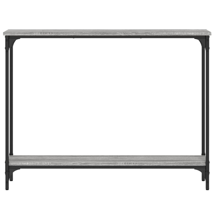 konsolbord 100x22,5x75 cm konstrueret træ grå sonoma-eg