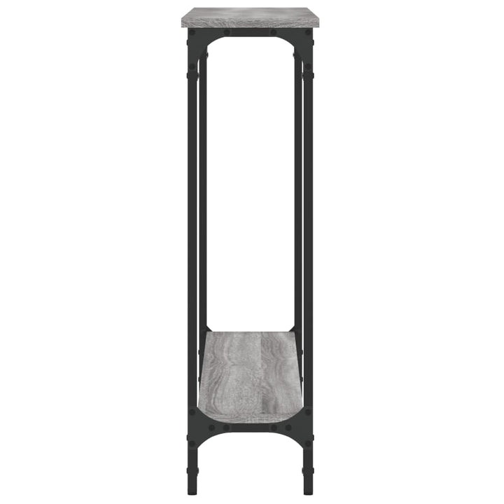 konsolbord 100x22,5x75 cm konstrueret træ grå sonoma-eg
