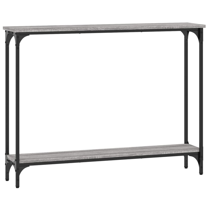 konsolbord 100x22,5x75 cm konstrueret træ grå sonoma-eg