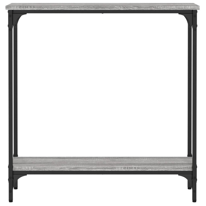 konsolbord 75x22,5x75 cm konstrueret træ grå sonoma-eg