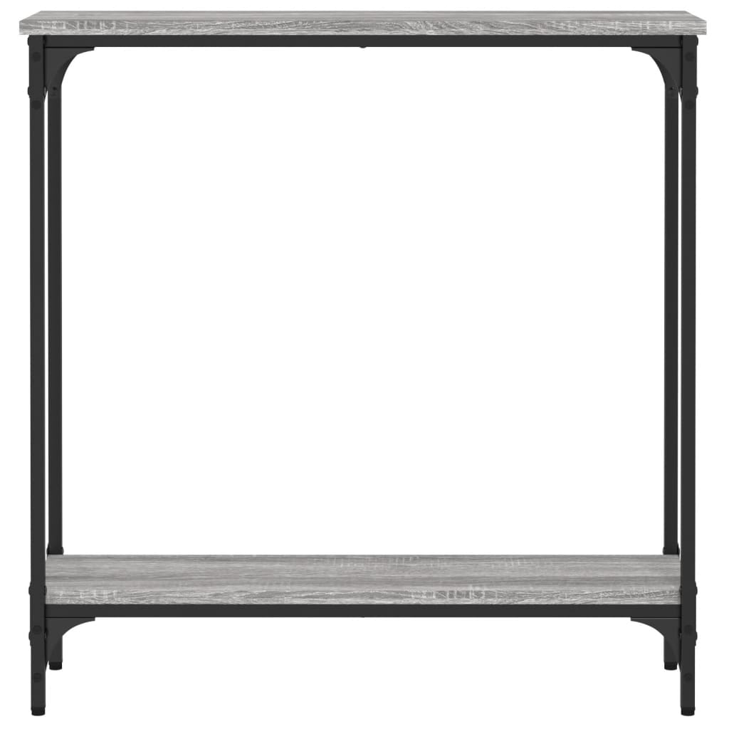 konsolbord 75x22,5x75 cm konstrueret træ grå sonoma-eg