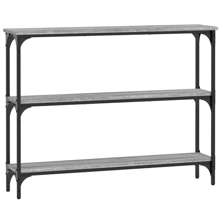 konsolbord 100x22,5x75 cm konstrueret træ grå sonoma-eg