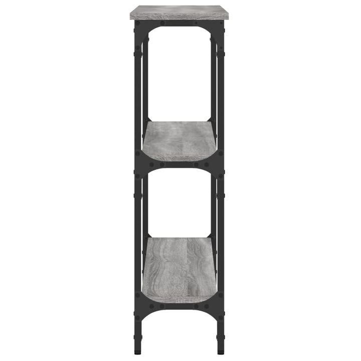 konsolbord 100x22,5x75 cm konstrueret træ grå sonoma-eg