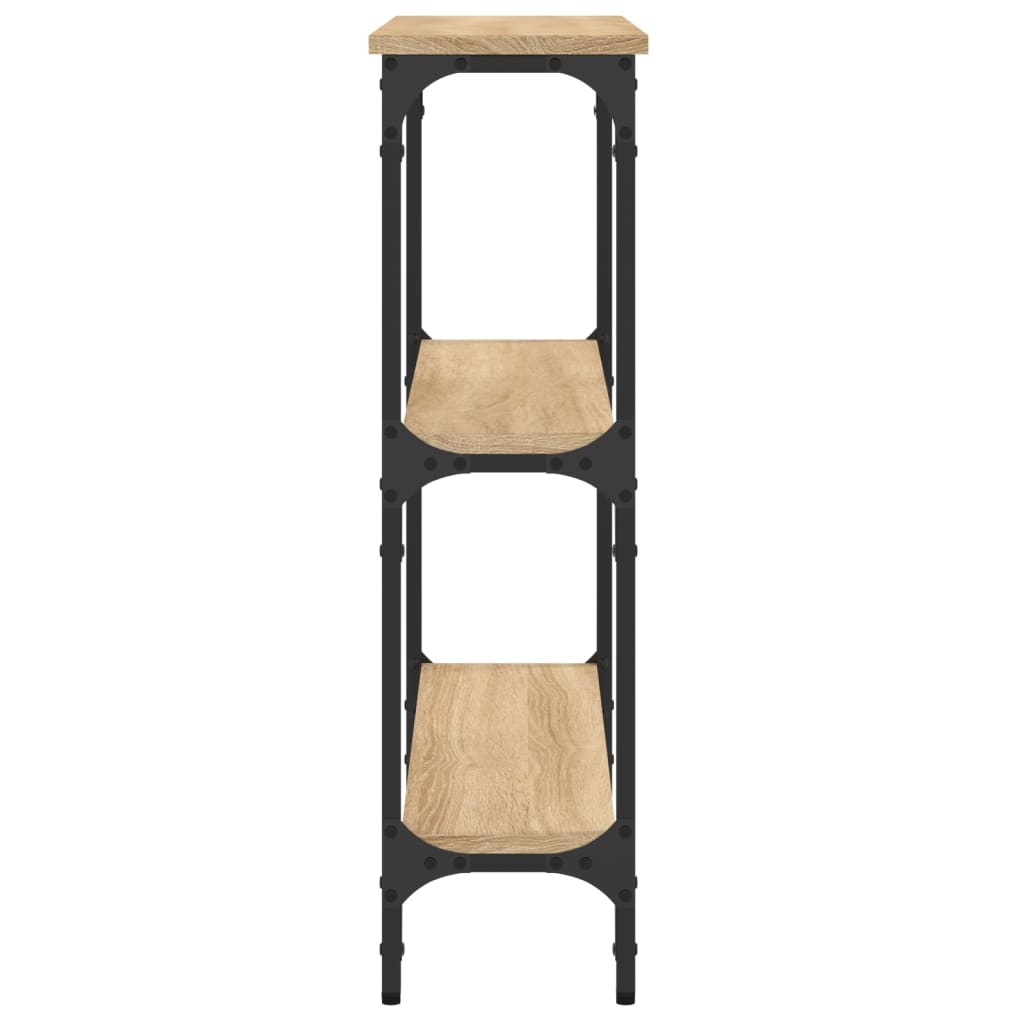 konsolbord Sonoma eg 75x22,5x75 cm konstrueret træ