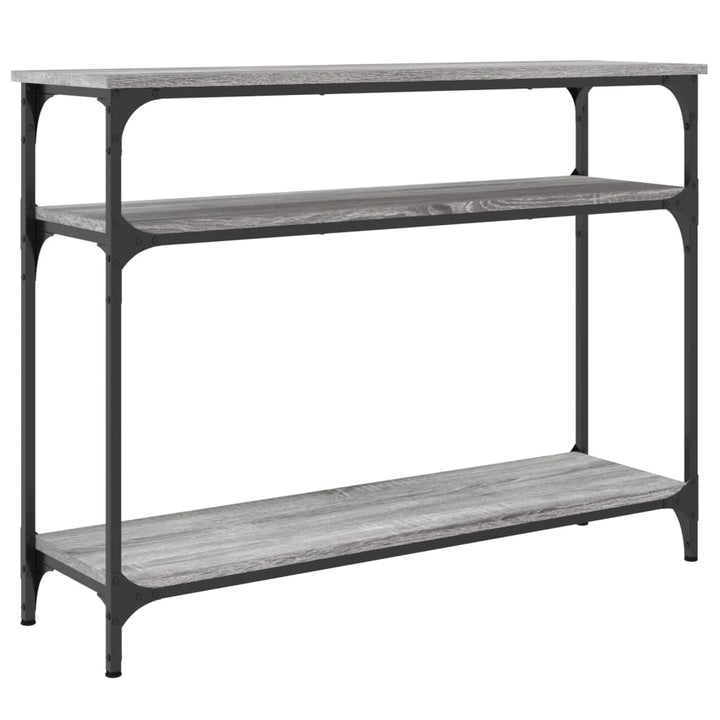 konsolbord 100x29x75 cm konstrueret træ grå sonoma-eg