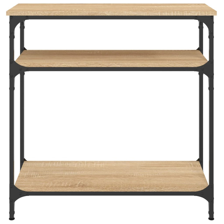 konsolbord 75x29x75 cm konstrueret træ sonoma-eg