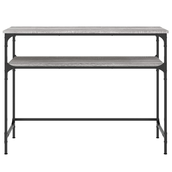 konsolbord 100x35,5x75 cm konstrueret træ grå sonoma-eg