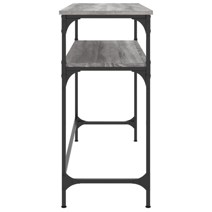 konsolbord 100x35,5x75 cm konstrueret træ grå sonoma-eg