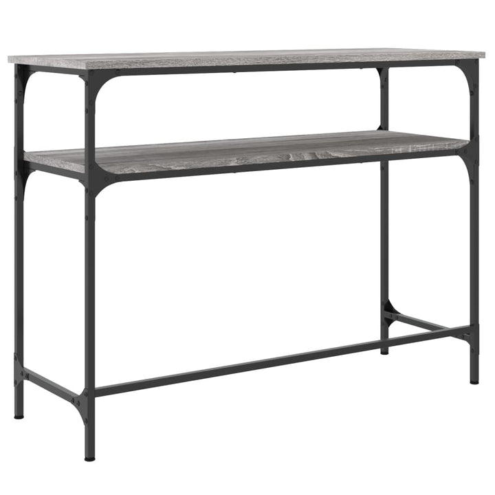 konsolbord 100x35,5x75 cm konstrueret træ grå sonoma-eg