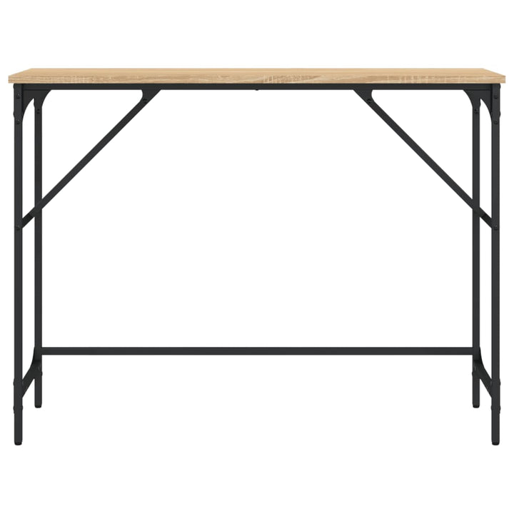 konsolbord 100x32x75 cm konstrueret træ sonoma-eg