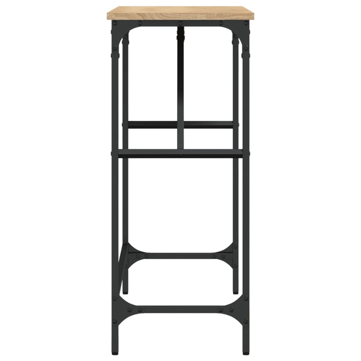 konsolbord 100x32x75 cm konstrueret træ sonoma-eg