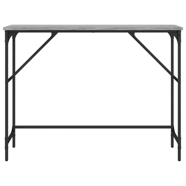 konsolbord 100x32x75 cm konstrueret træ grå sonoma-eg