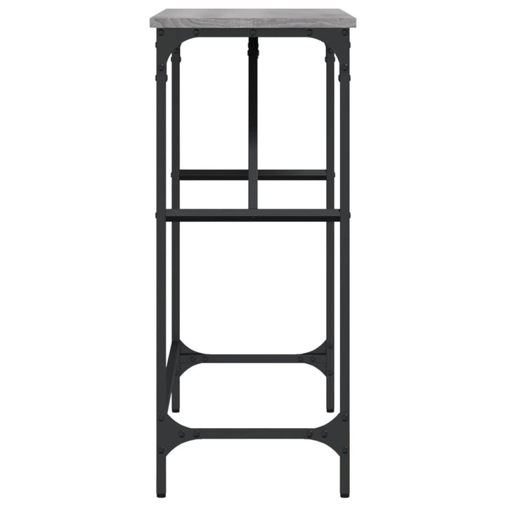 konsolbord 100x32x75 cm konstrueret træ grå sonoma-eg