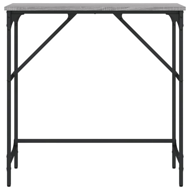 konsolbord 75x32x75 cm konstrueret træ grå sonoma-eg