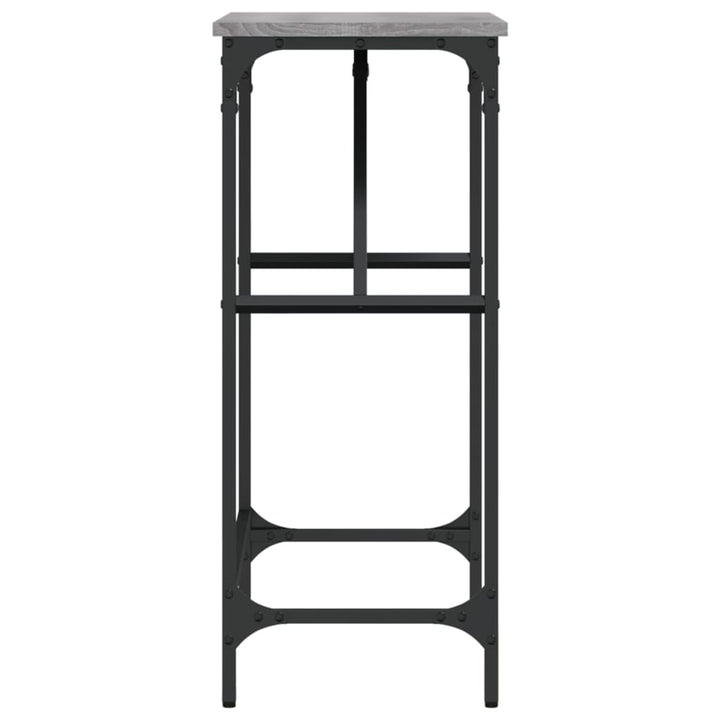 konsolbord 75x32x75 cm konstrueret træ grå sonoma-eg