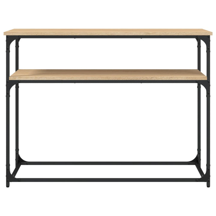 konsolbord 100x35,5x75 cm konstrueret træ sonoma-eg
