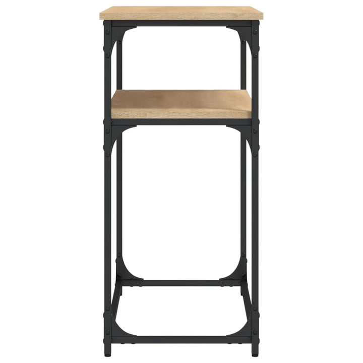konsolbord 100x35,5x75 cm konstrueret træ sonoma-eg